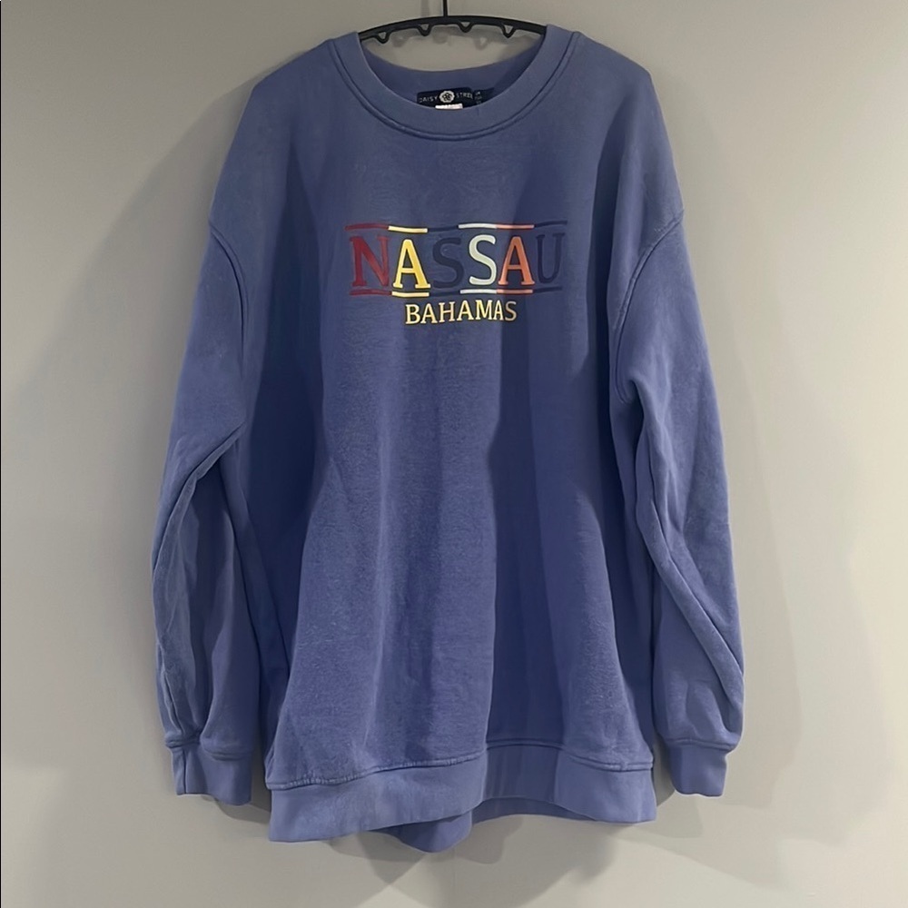 Nassau Bahamas Blue Sweater